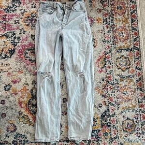 Wild Fable Light Gray Distressed Straight Leg Pants